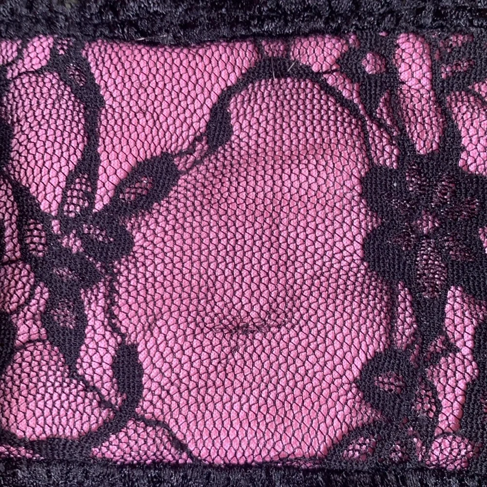 New set of 3 pink and black lace blindfolds. Never used. See pictures for size.